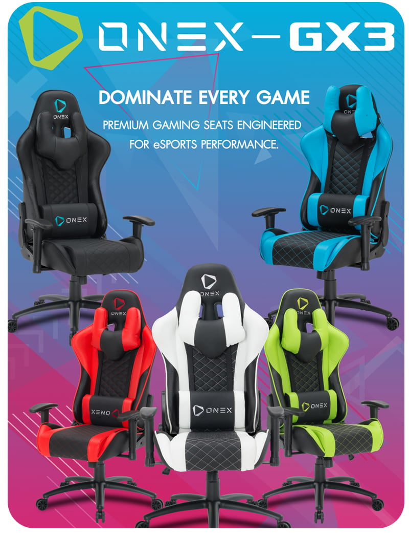 Onex Gaming Chair GX3 Black Blue Studio7 Online   Onex Gaming Chair GX3 Black Blue Content2 