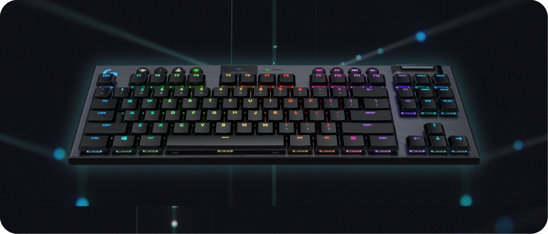 Logitech Gaming Keyboard G913 TKL Lightspeed Wireless RGB Mechanical Linear