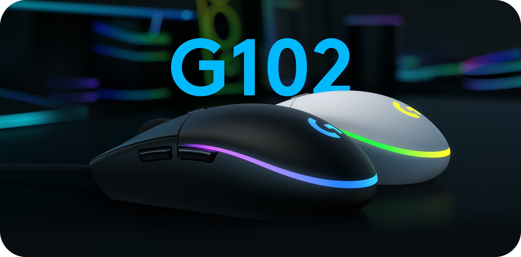 Logitech Gaming Mouse G102 Gen Lightsync White