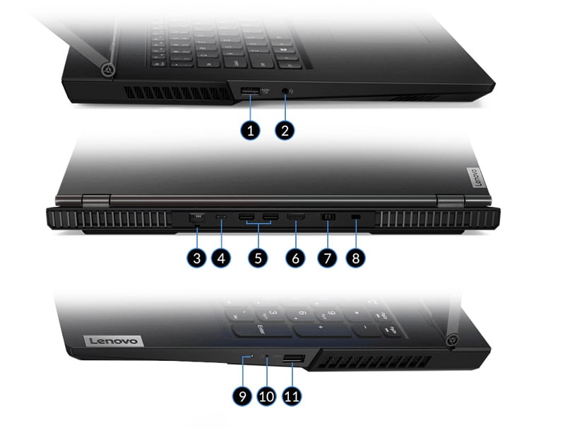 Lenovo Notebook LEGION5 15ARH05 -82B50045TA Black (A)