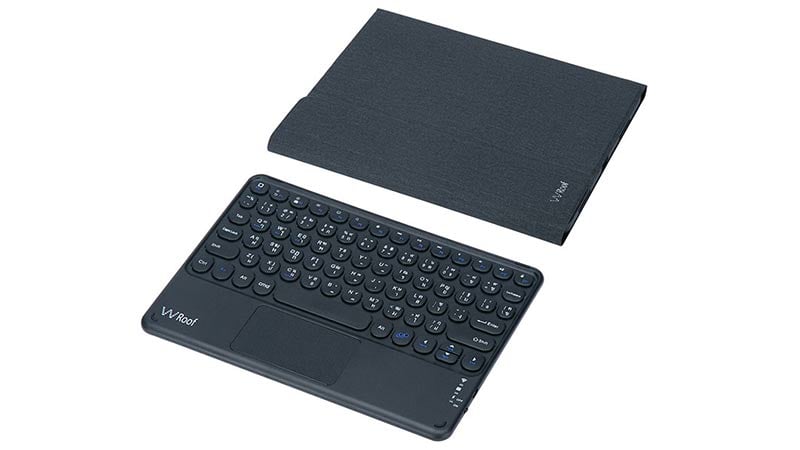 Wroof Casing for iPad 10.2 8th Gen (2020) Keyboard (Track Pad) Folio Black