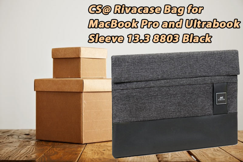 CS@ Rivacase Bag for MacBook Pro and Ultrabook Sleeve 13.3 8803 Black