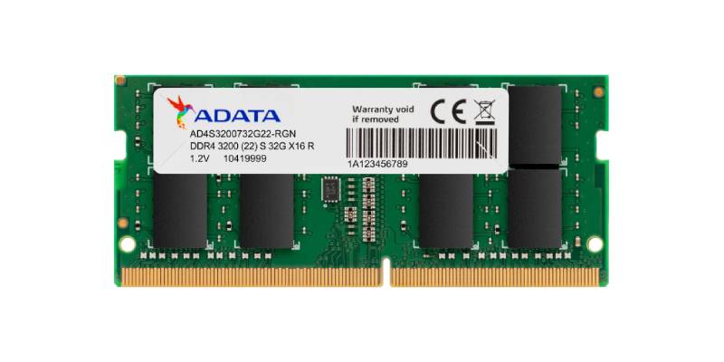 ADATA RAM Notebook DDR4 32GB/3200MHz.CL22 (32GBx1) SO-DIMM