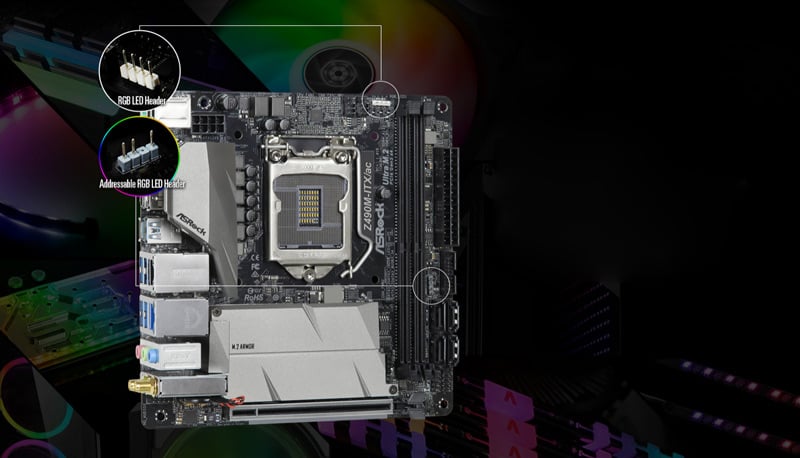 AsRock Mainboard Z490M-ITX/ac LGA 1200 AsRock Mainboard Z490M-ITX/ac LGA 1200