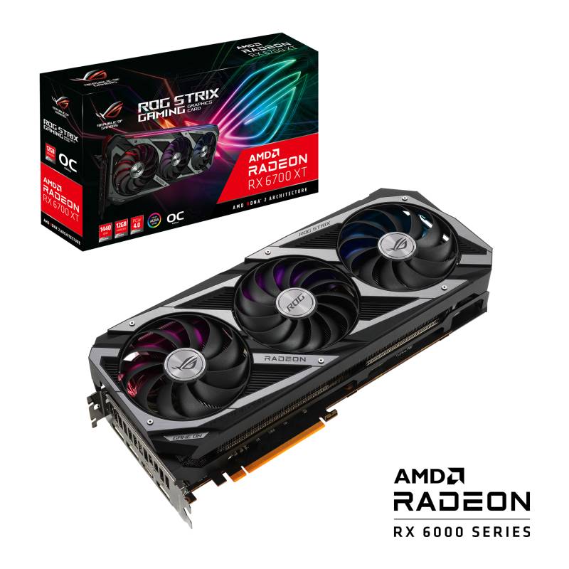 การ์ดจอ ASUS ROG-STRIX-RX6700XT-O12G-GAMING 12GB GDDR6 192-bit