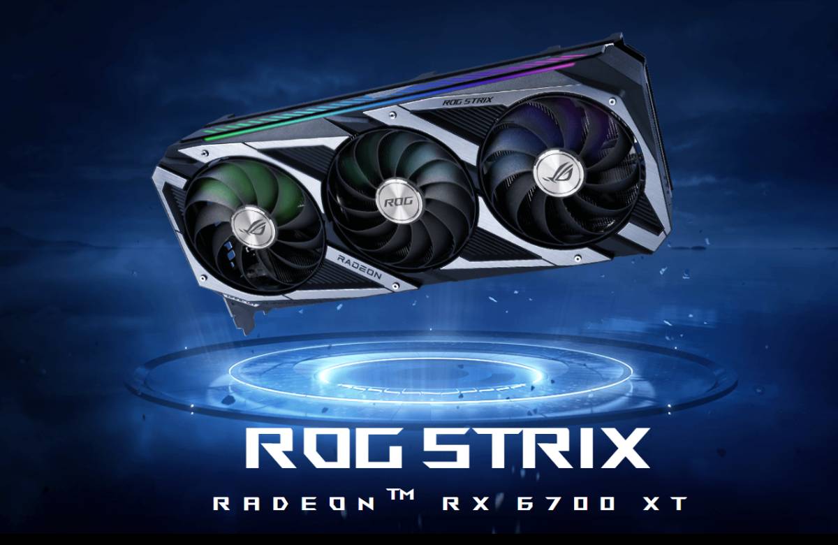 กราฟฟิคการ์ด Asus ROG-STRIX-RX6700XT-O12G-GAMING