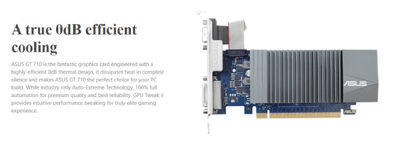 กราฟฟ คการ ด Asus Vga Gt710 Sl 2gd5 Brk