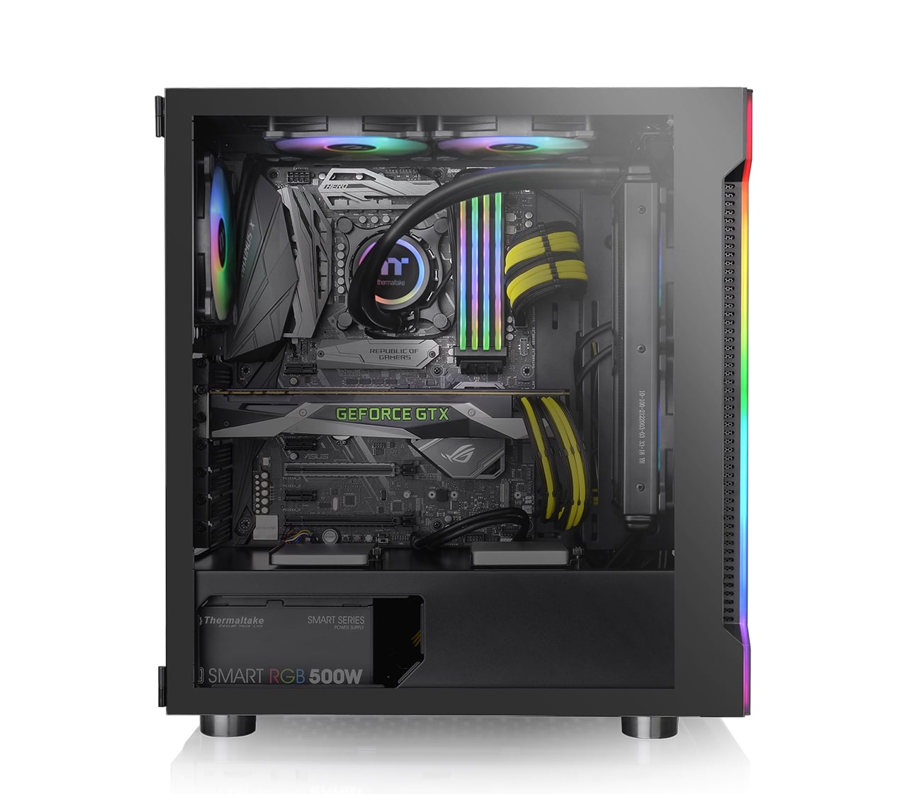 Thermaltake Computer Case H200 TG RGB Black