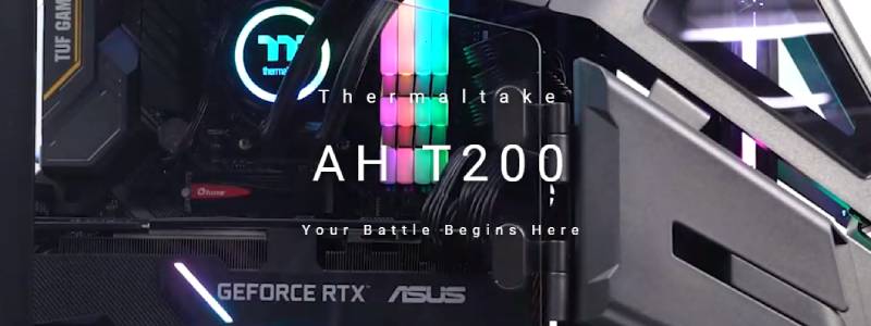 Thermaltake Computer Case AH T200 Black Edition Micro Chassis