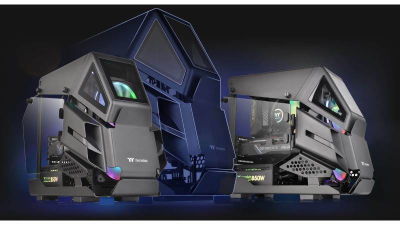 Thermaltake Computer Case AH T200 Black Edition Micro Chassis