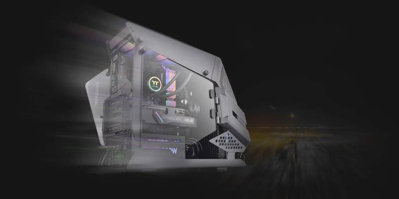 Thermaltake Computer Case AH T200 Black Edition Micro Chassis