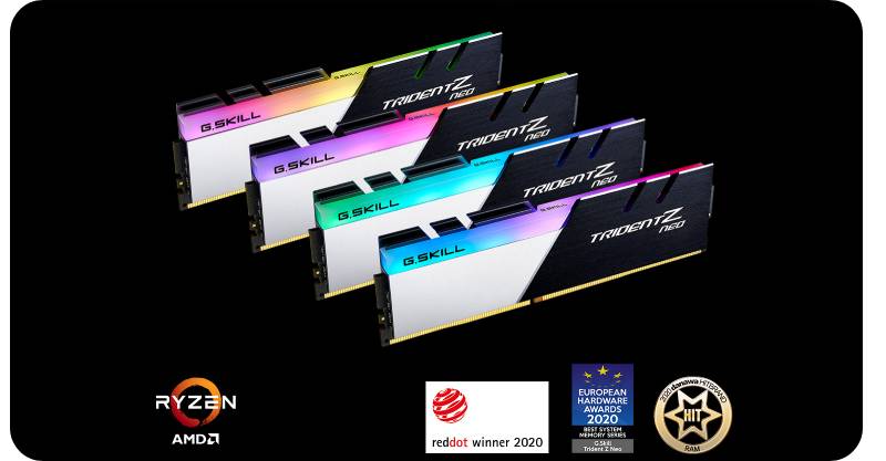 แรมพีซี G.Skill Ram PC DDR4 32GB/3600MHz CL16 (16GBx2) Trident Z NEO