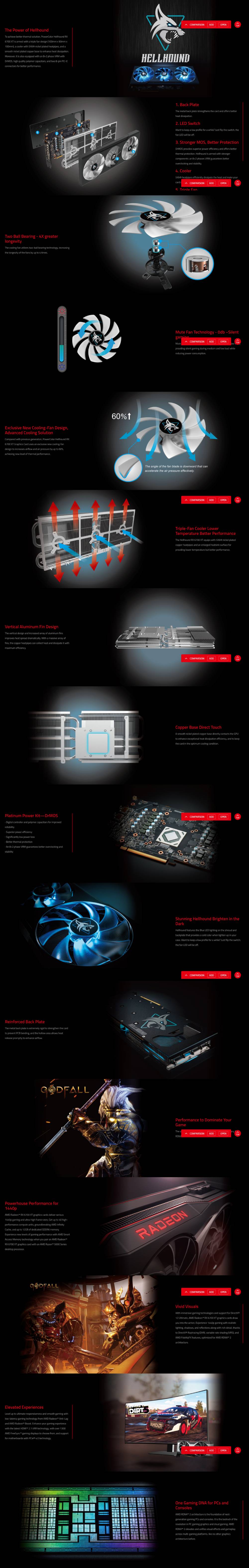 Hellhound AMD Radeon™ RX 6700 XT 12GB GDDR6 - PowerColor