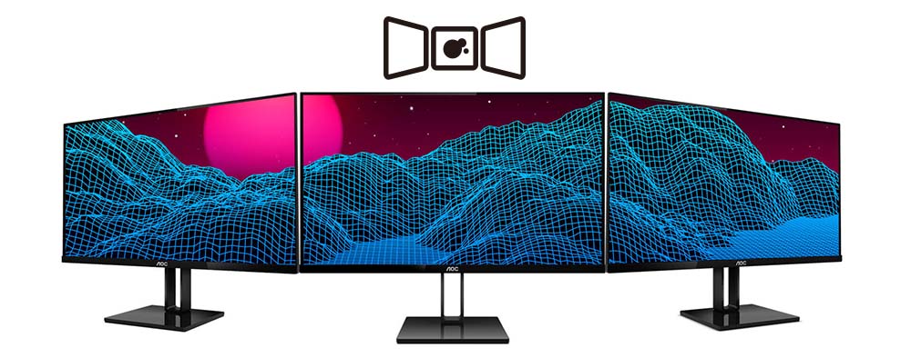 จอมอนิเตอร์ AOC 24V2Q/67 (จอ IPS 23.8 นิ้ว 75Hz)