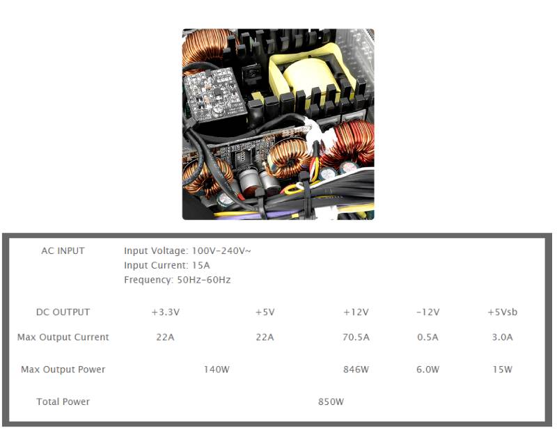 Thermaltake Power Supply PS-SPR-0850FPCBEU-R
