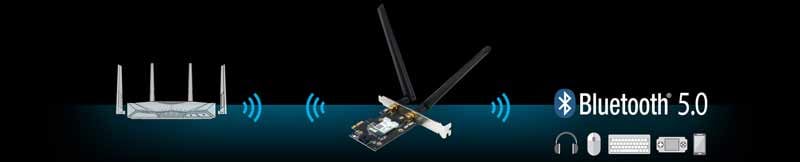  Asus Network PCE-AX3000 DUAL BAND PCI-E WiFi 6 (802.11ax)