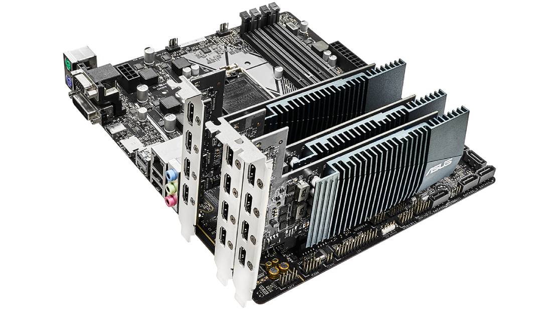 กราฟฟิคการ์ด ASUS VGA GT710-4H-SL-2GD5 2GB GDDR5 64-bit กราฟฟิคการ์ด ASUS VGA GT710-4H-SL-2GD5 2GB GDDR5 64-bit