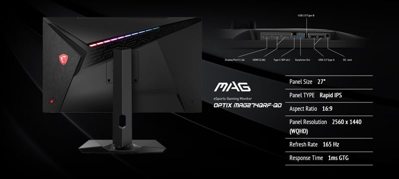 MSI MONITOR MAG274QRF-QD