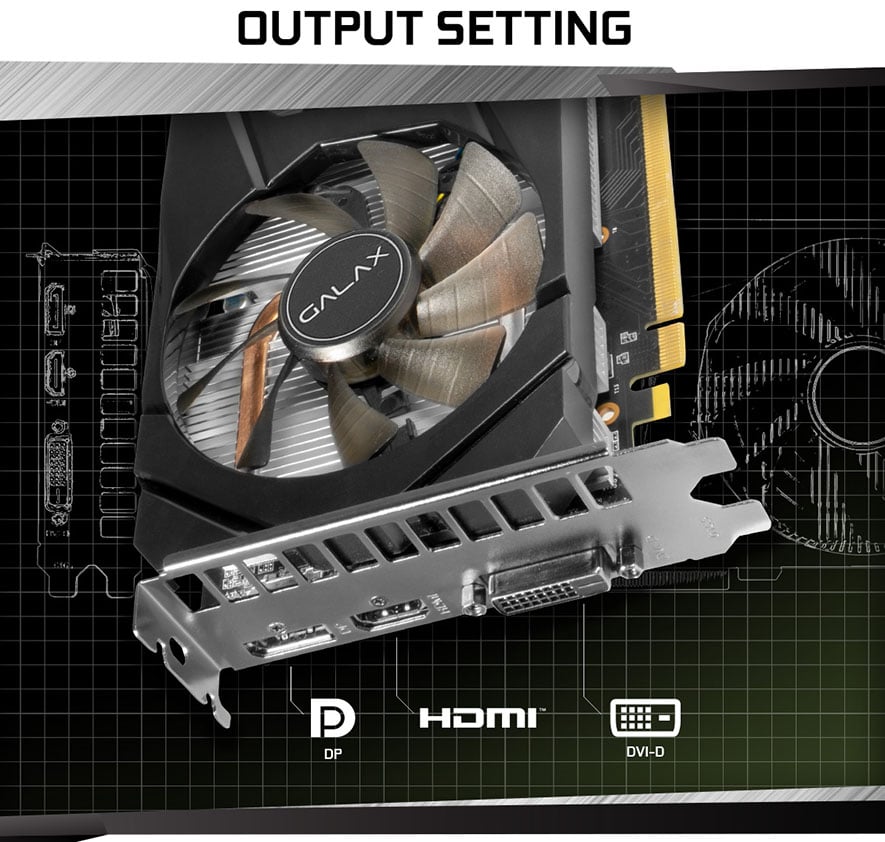 การ์ดจอ GALAX RTX 2060 1 Click OC 6GB