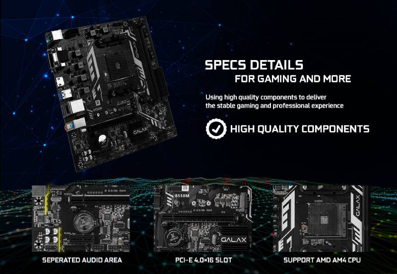 GALAX Mainboard B550M AM4