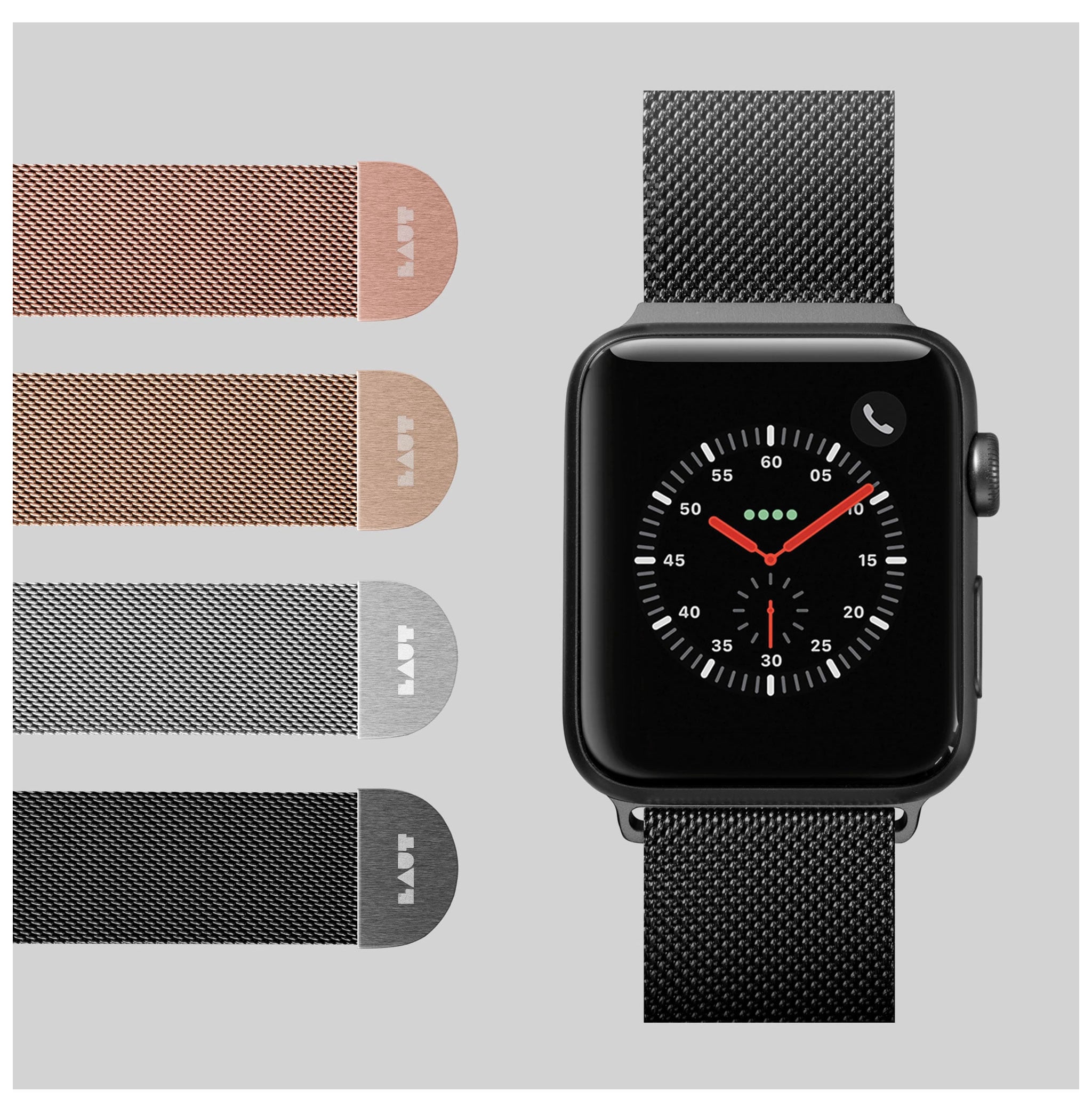 LAUT Apple Watch Band Steel Loop (42mm) Silver LAUT Apple Watch Band Steel Loop (42mm) Silver