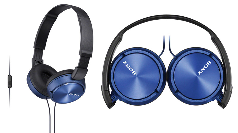 Sony Headphone with Mic. MDR ZX310AP Blue