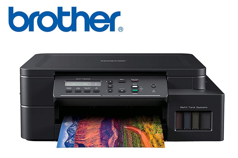เครื่องพิมพ์ปริ้นเตอร์ออลอินวัน Brother Inkjet Printer Multifunction DCPเครื่องพิมพ์มัลติฟังก์ชั่น 3-in-1 Brother Inkjet Printer Multifunction DCP-T520W (New)