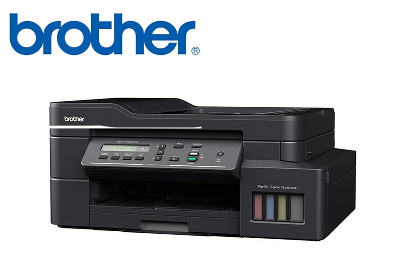 เครื่องพิมพ์ปริ้นเตอร์ออลอินวัน Brother Inkjet Printer Multifunction DCPเครื่องพิมพ์มัลติฟังก์ชั่น 3-in-1 Brother Inkjet Printer Multifunction DCP-T820W (New)