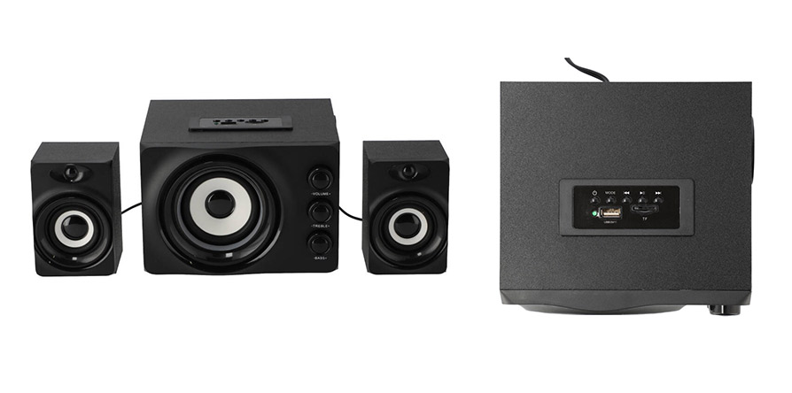 TECHPRO Speaker 2.1 D-206 Black