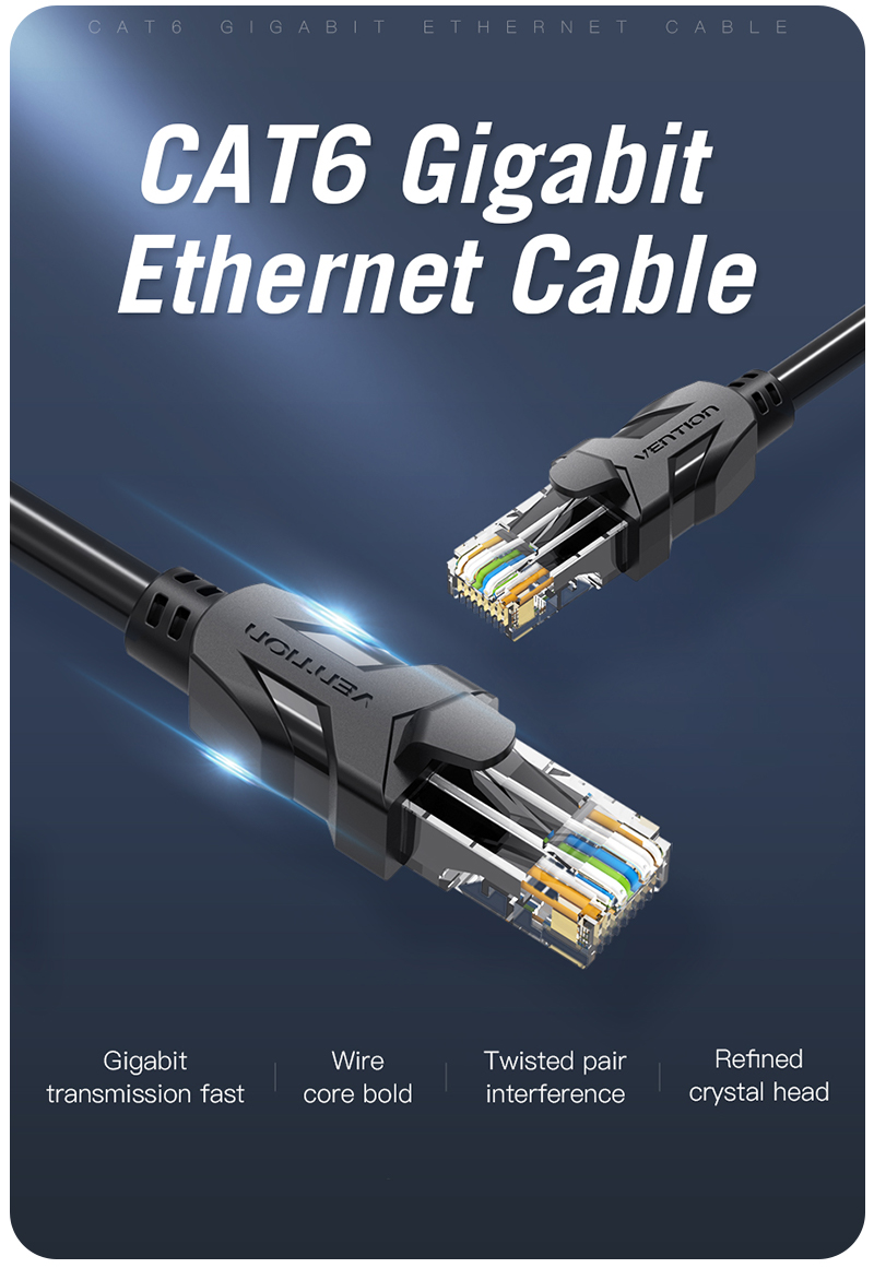 สายแลน Vention LAN CAT6A ยาว 15 เมตร