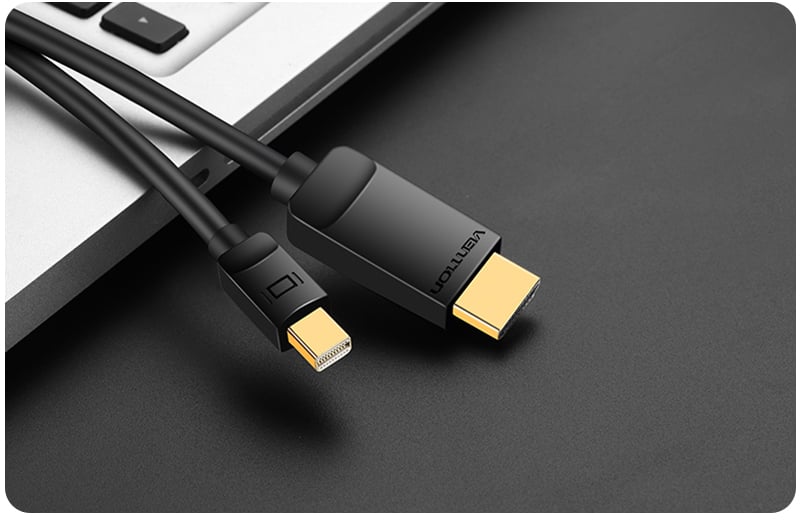 Vention Mini DP to HDMI Male Cable 3M. Black (HABBI)