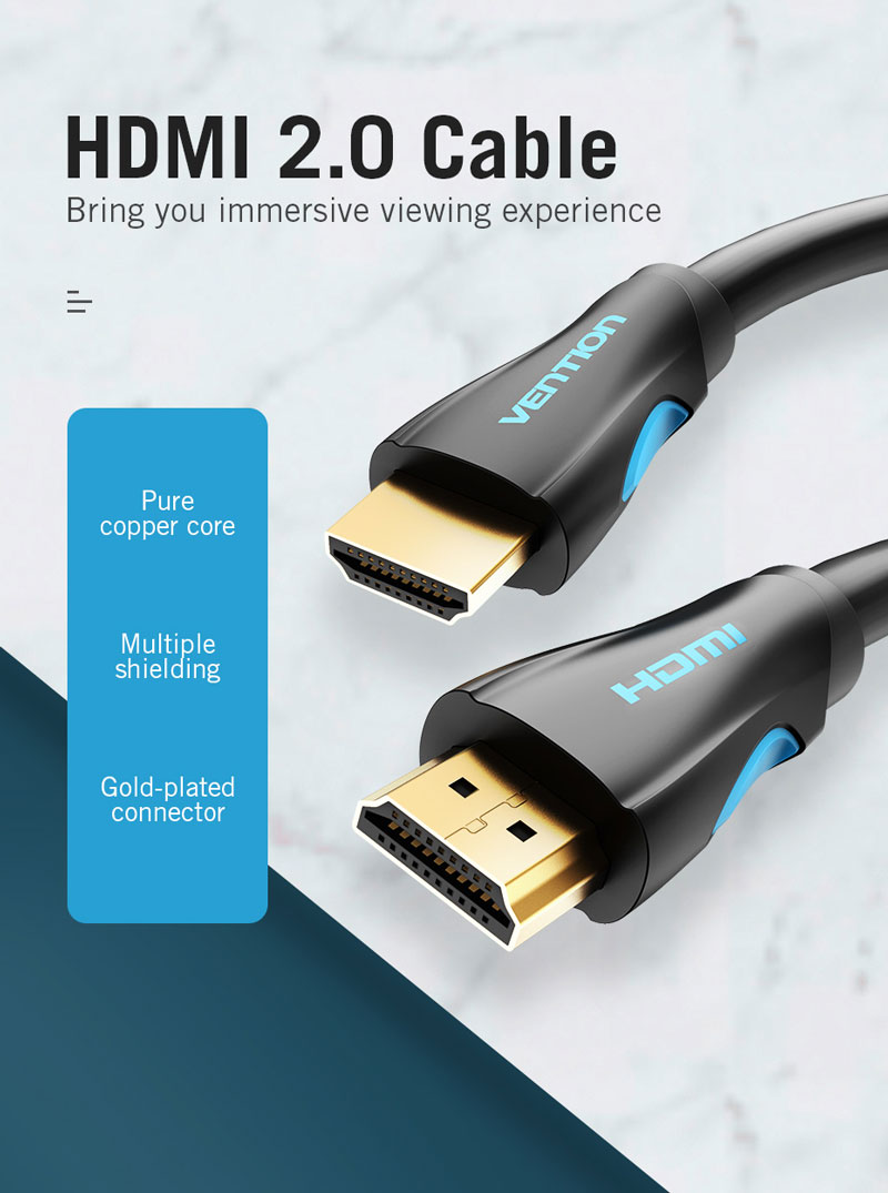 Vention HDMI to HDMI Cable (V.2.0) 1.5M 