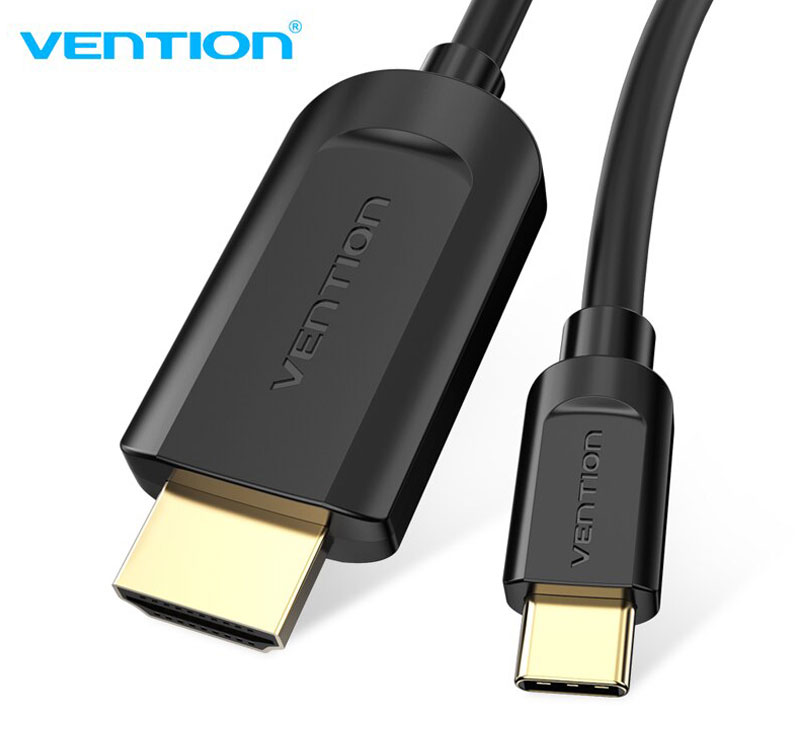 Vention USB-C to HDMI Converter Cable 2M. Black (CGRBH)