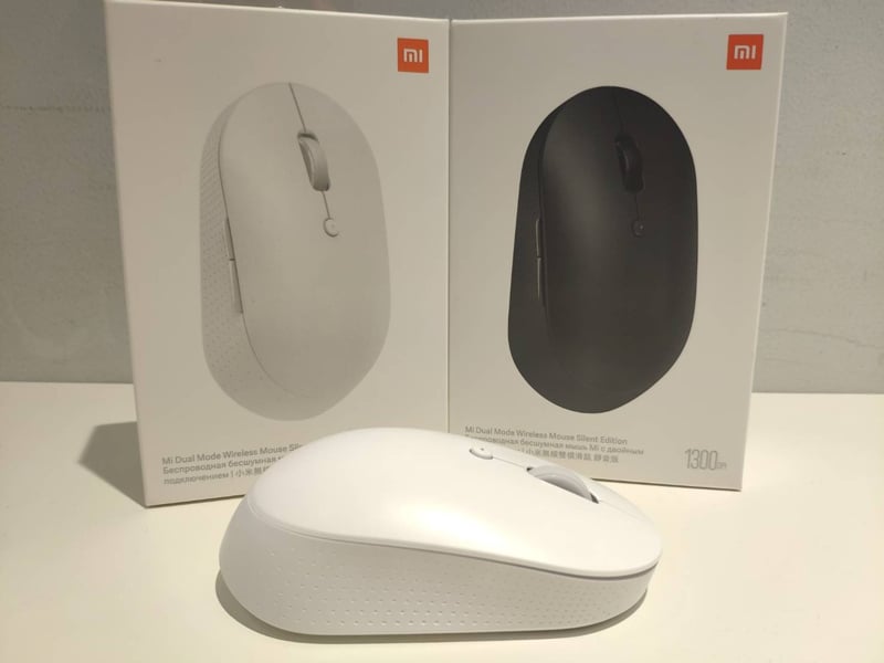 Беспроводная бесшумная мышь с двойным подключением xiaomi mi mouse silent edition dual mode черный