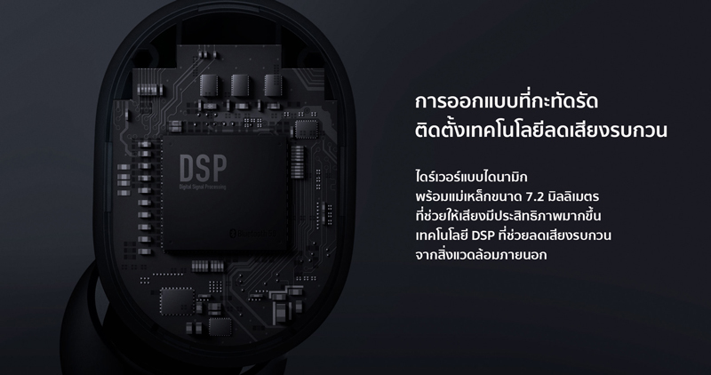 à¸«à¸¹à¸à¸±à¸à¹à¸£à¹à¸ªà¸²à¸¢ Xiaomi Mi True Wireless Earbuds Basic 2 Black