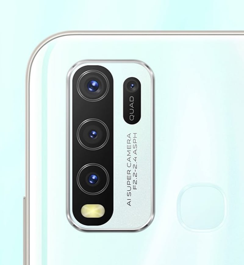 vivo Smartphone Y30 (4+64GB) Moonstone White