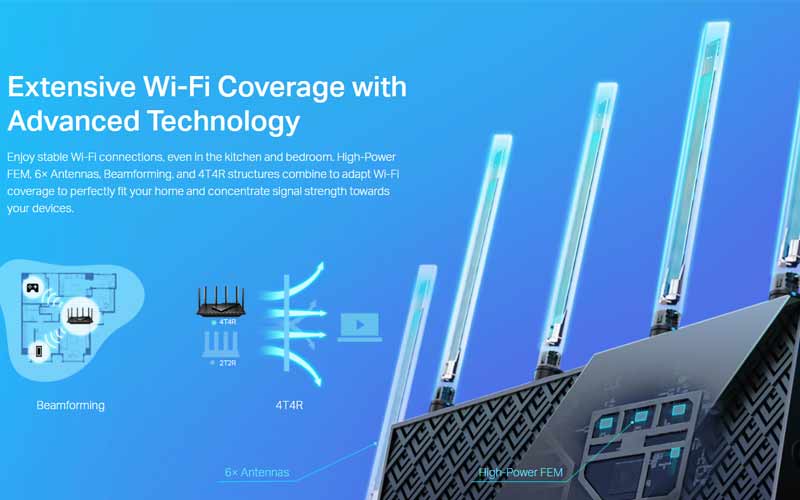 TP-Link Archer AX73 Dual-Band Gigabit AX5400 Wi-Fi 6 Router