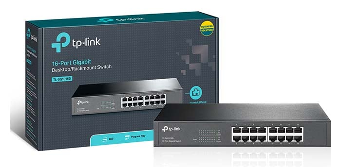 ซื้อ อุปกรณ์เชื่อมต่อสัญญาณอินเทอร์เน็ต TP-Link HUB 16 Port Switch 10/100/1000 TL-SG1016D ราคาพิเศษ พร้อมโปรโมชั่นลดราคา ส่งฟรี ส่งเร็ว ทั่วไทย  