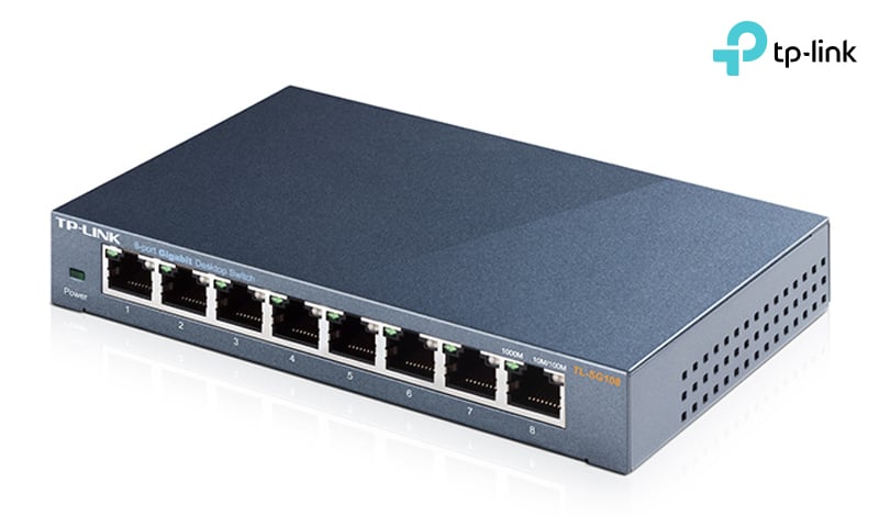 TP-Link TL-SG108 8-Port 10/100/1000Mbps Desktop Switch