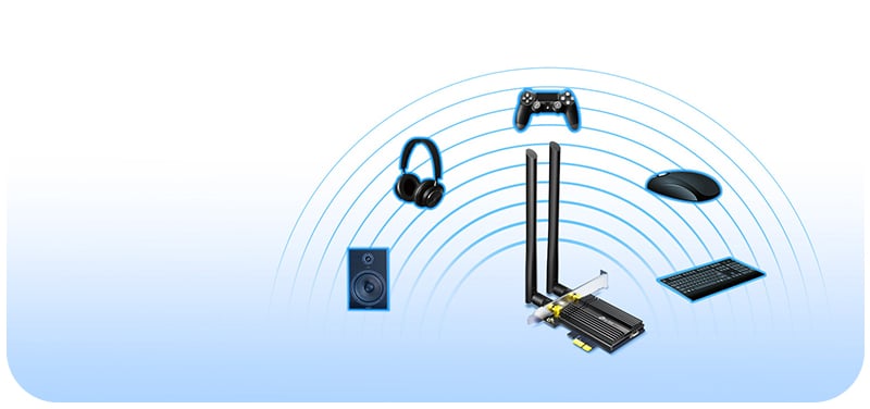TP-Link Archer TX50E AX3000 Wi-Fi PCIe Adapter Bluetooth 5.0