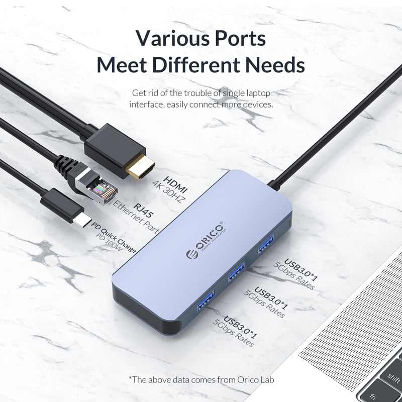 Orico USB3.1 Type-C Adapter Grey (MC-U602P)