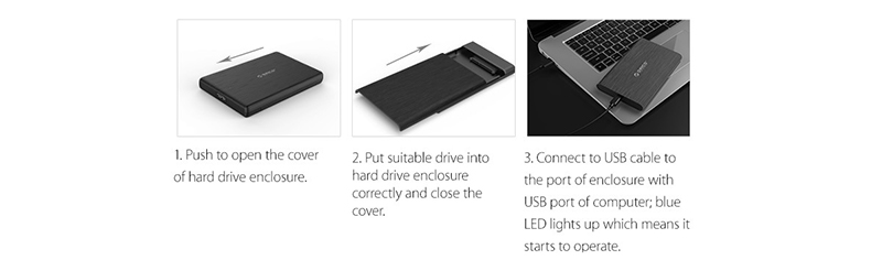 Orico Hard Drive Enclosure 2.5 inch USB3.0 (2189U3)