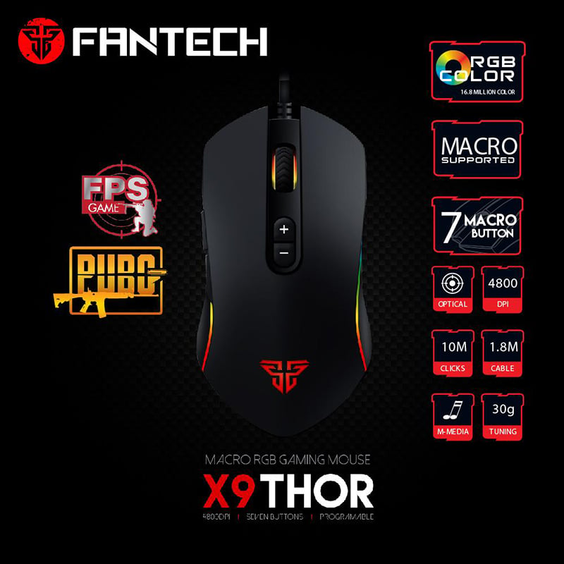 ซื้อ เมาส์สำหรับเล่นเกมส์ Fantech Mouse Gaming X9 Macro Black เมาส์กันน้ำ, เมาส์มีสาย, เมาส์มาโคร, เมาส์ทนทาน, เมาส์ตอบสนองเร็ว, Mouse ราคาถูก, Mouse กันน้ำ, Mouse ราคาถูก, Mouse แบรนด์ดัง, เมาส์มีไฟ, Mouse ขายดีที่สุด, เมาส์คอเกมส์, เมาส์เกมส์มิ่ง, เมาส์ยอดนิยม, เมาส์น้ำหนักเบา, เมาส์ราคาประหยัด, เมาส์ราคาสบายกระเป๋า, เมาส์เกมส์ยี่ห้อไหนดี, เมาส์เกมส์ ราคา, ซื้อเมาส์เกมส์, Fantech, แฟนเทค ราคาพิเศษ พร้อมโปรโมชั่นลดราคา ส่งฟรี ส่งเร็ว ทั่วไทย