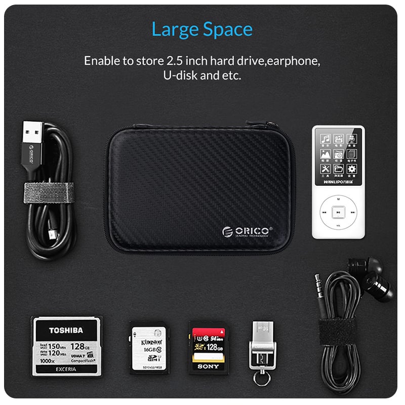 Orico HDD 2.5 Protection Box Black (PHM-25) 