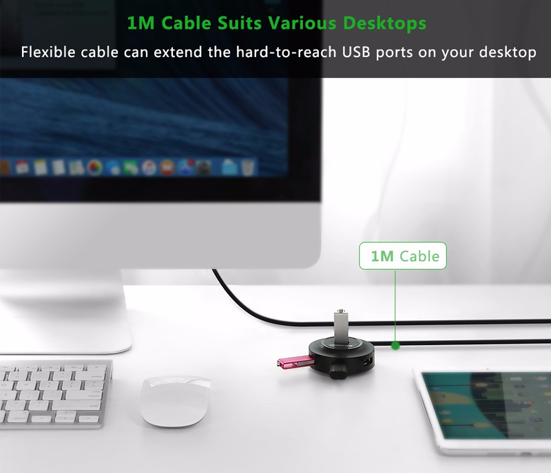 Ugreen USB HUB 4 Ports 1M. (20277)