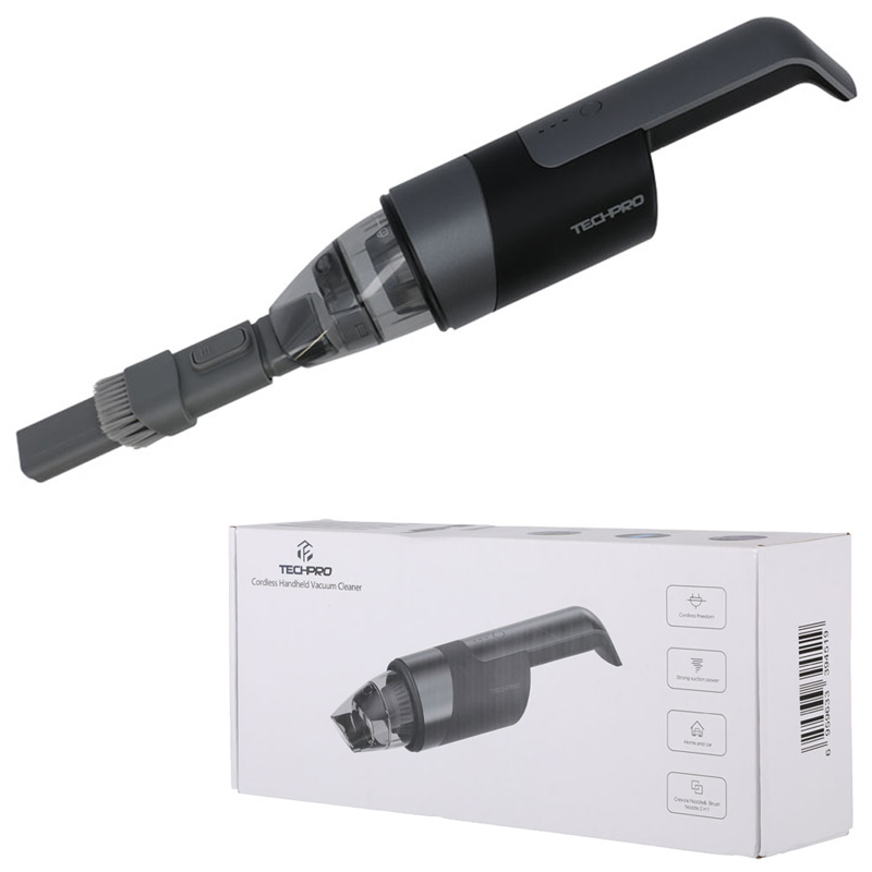 TECHPRO Car Cordless Vacuum Cleaner Black