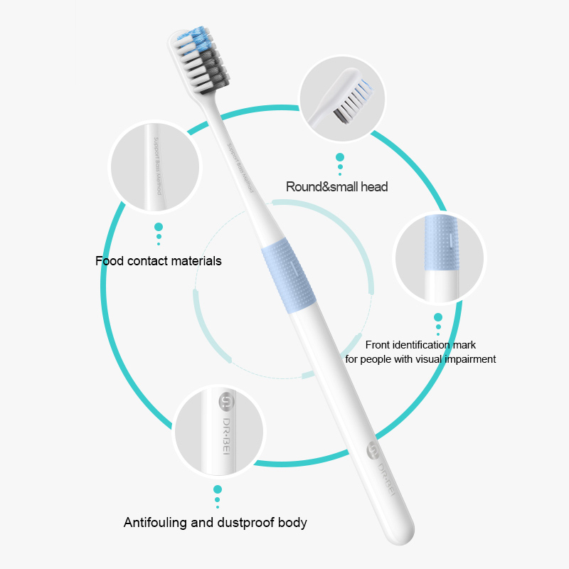 Xiaomi Dr.Bei Bass Toothbrush 4 Pack (4 Colors)