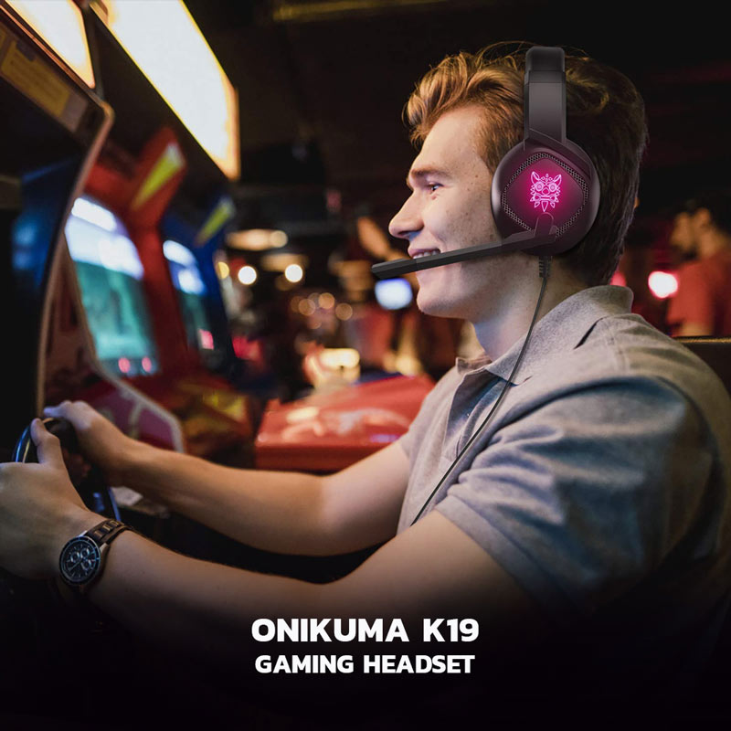 Onikuma Gaming Headset K19 Camouflage Grey