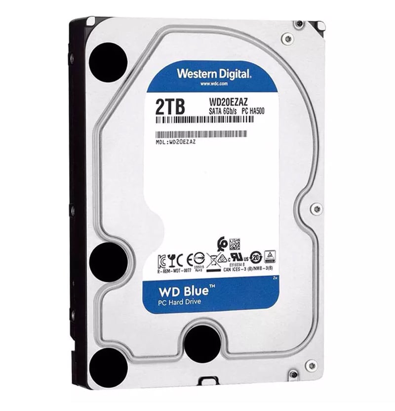WD HDD 2TB 5400RPM SATA III (6GB/s) 256MB Blue 3 Year WD HDD 2TB 5400RPM SATA III (6GB/s) 256MB Blue 3 Year