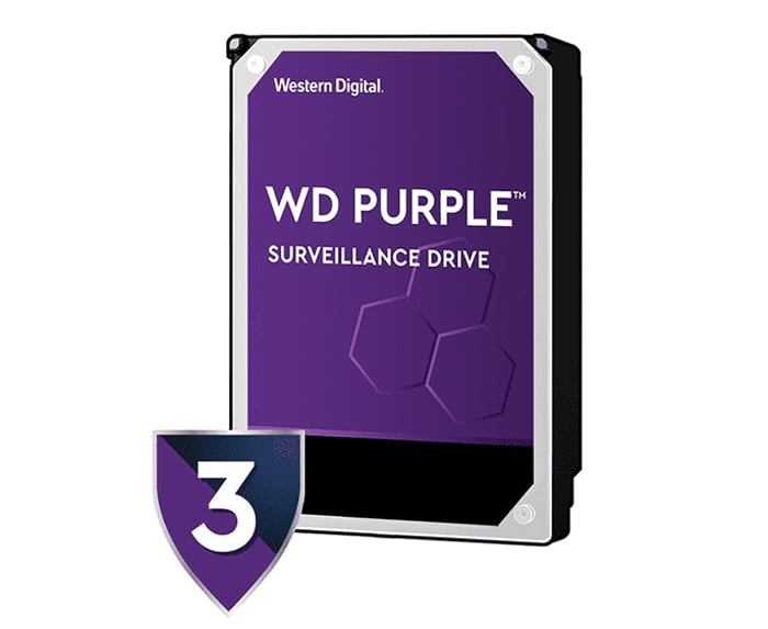 HDD WD 2TB 5400RPM SATA III 64MB (6Gb/s) for CCTY PURPLE 3Y HDD WD 2TB 5400RPM SATA III 64MB (6Gb/s) for CCTY PURPLE 3Y